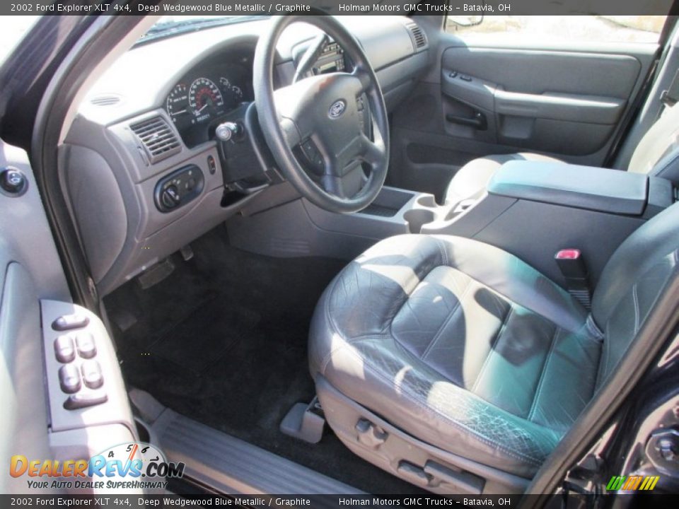 2002 Ford Explorer XLT 4x4 Deep Wedgewood Blue Metallic / Graphite Photo #6