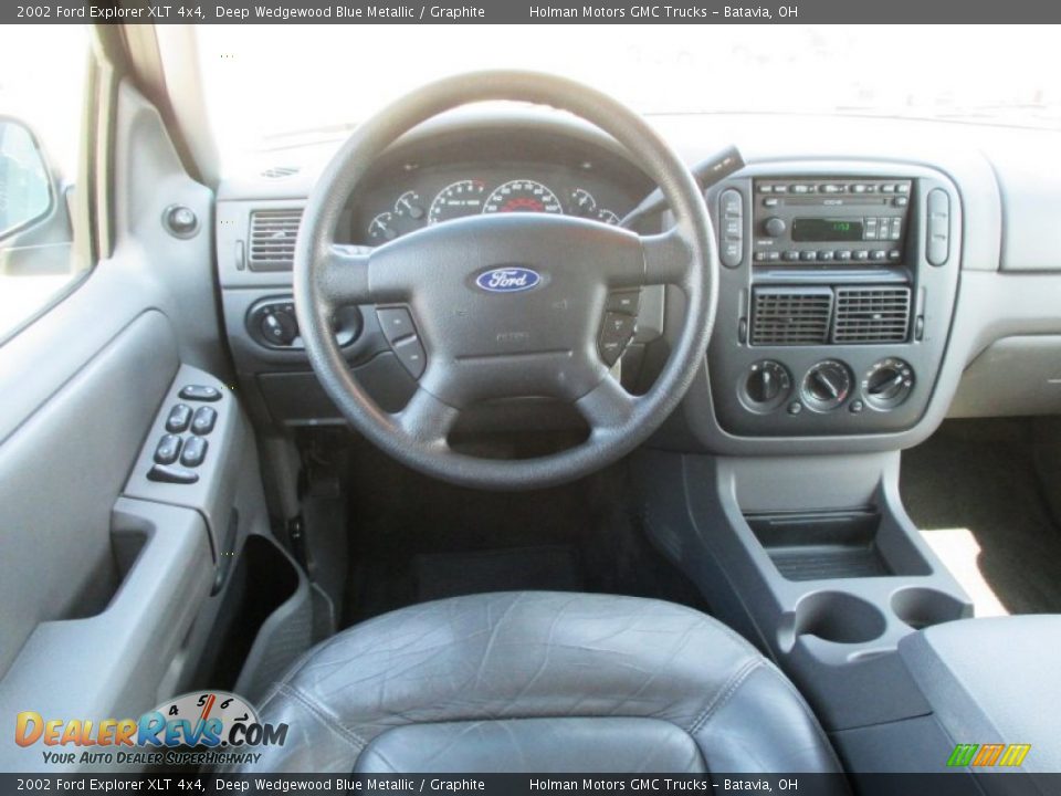 2002 Ford Explorer XLT 4x4 Deep Wedgewood Blue Metallic / Graphite Photo #23