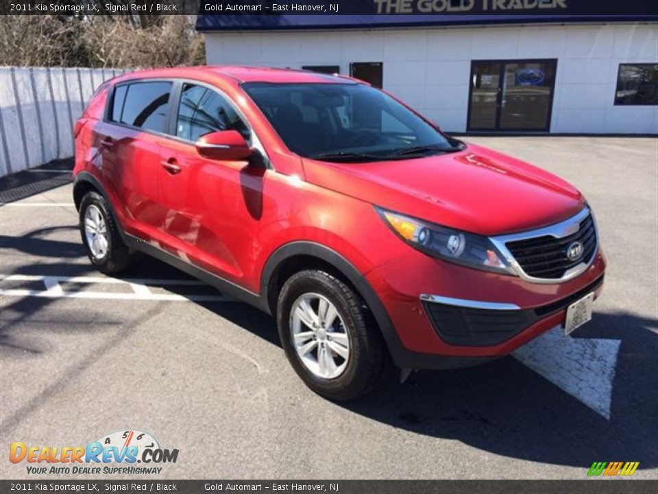 2011 Kia Sportage LX Signal Red / Black Photo #10