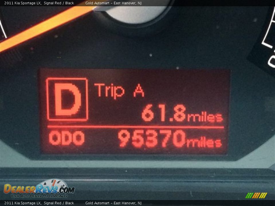 2011 Kia Sportage LX Signal Red / Black Photo #13