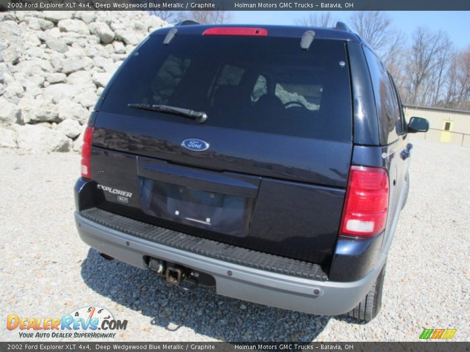 2002 Ford Explorer XLT 4x4 Deep Wedgewood Blue Metallic / Graphite Photo #30