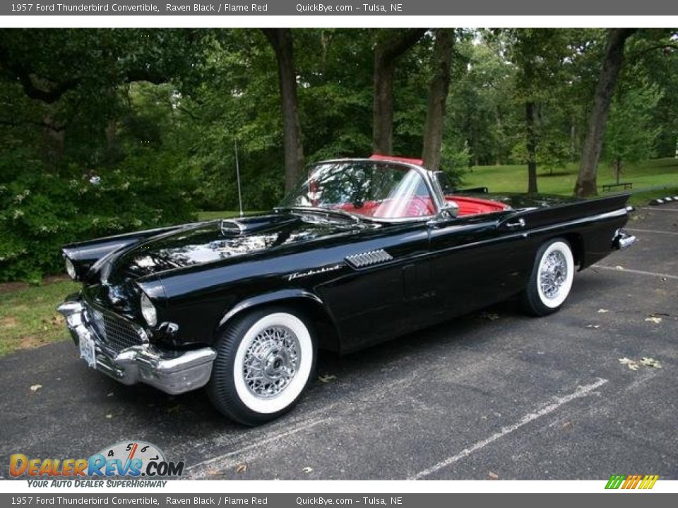 Front 3/4 View of 1957 Ford Thunderbird Convertible Photo #1