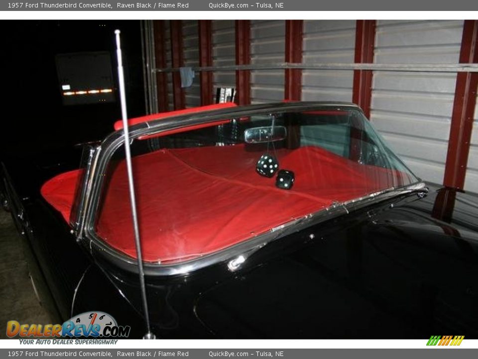 1957 Ford Thunderbird Convertible Raven Black / Flame Red Photo #11