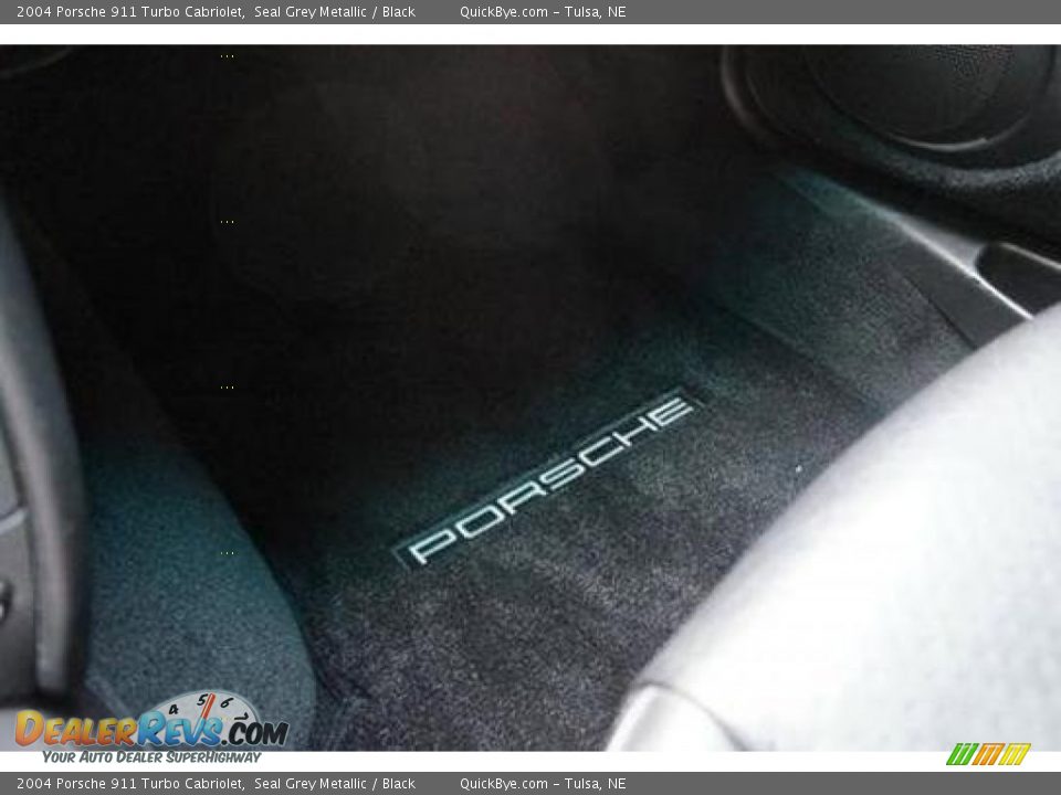 2004 Porsche 911 Turbo Cabriolet Seal Grey Metallic / Black Photo #9