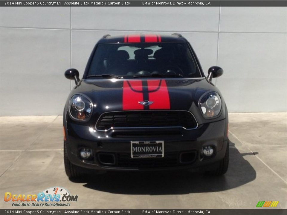 2014 Mini Cooper S Countryman Absolute Black Metallic / Carbon Black Photo #3