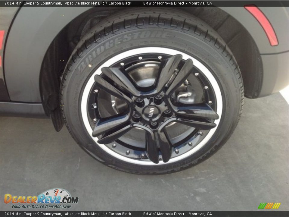 2014 Mini Cooper S Countryman Absolute Black Metallic / Carbon Black Photo #5