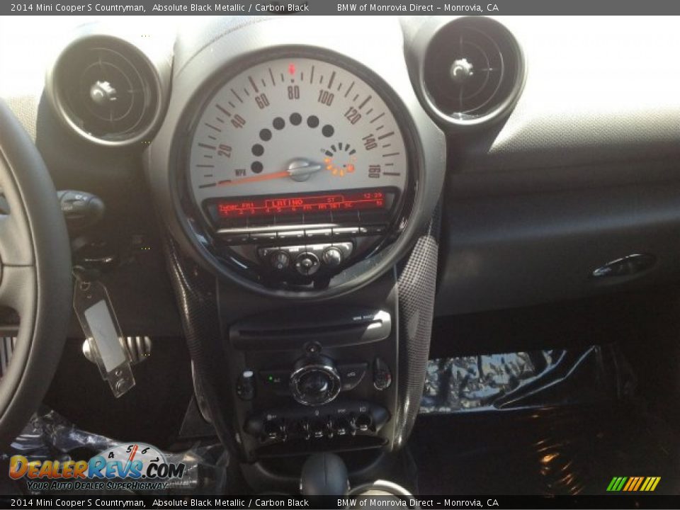 2014 Mini Cooper S Countryman Absolute Black Metallic / Carbon Black Photo #9