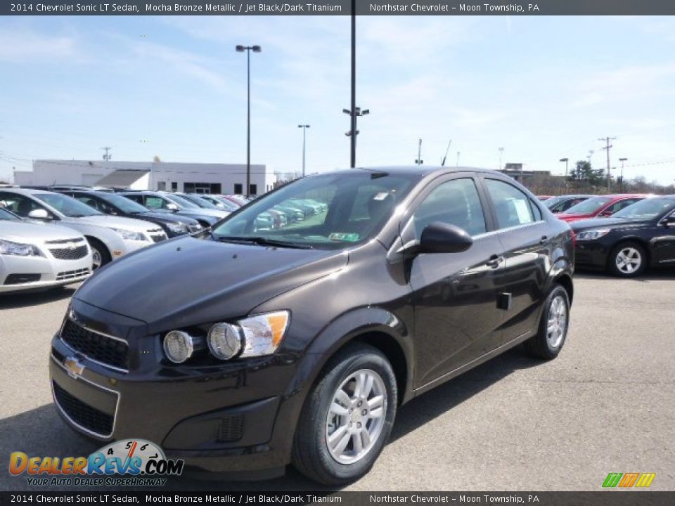 2014 Chevrolet Sonic LT Sedan Mocha Bronze Metallic / Jet Black/Dark Titanium Photo #1
