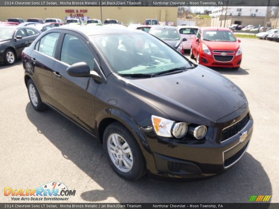 2014 Chevrolet Sonic LT Sedan Mocha Bronze Metallic / Jet Black/Dark Titanium Photo #3