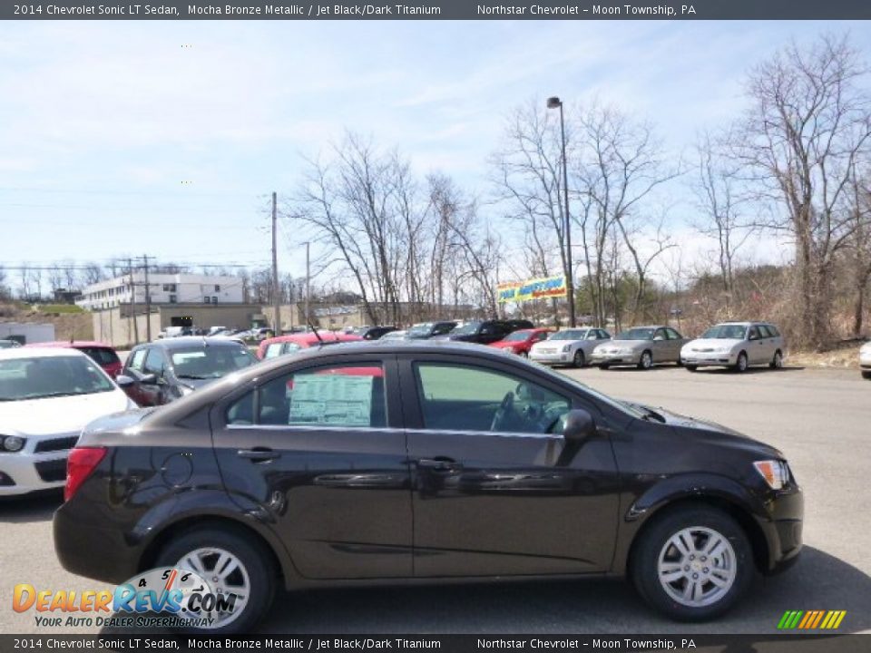 2014 Chevrolet Sonic LT Sedan Mocha Bronze Metallic / Jet Black/Dark Titanium Photo #4
