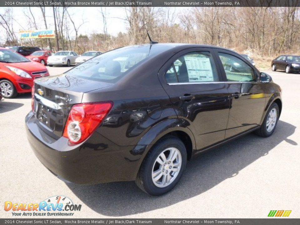 2014 Chevrolet Sonic LT Sedan Mocha Bronze Metallic / Jet Black/Dark Titanium Photo #5