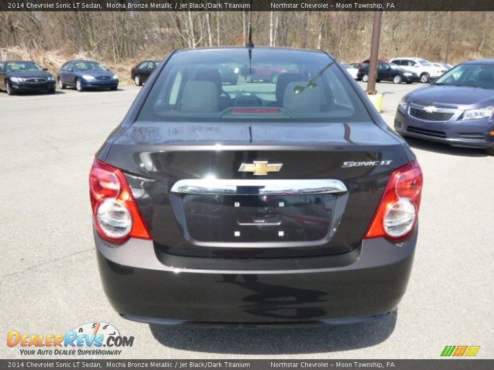 2014 Chevrolet Sonic LT Sedan Mocha Bronze Metallic / Jet Black/Dark Titanium Photo #6