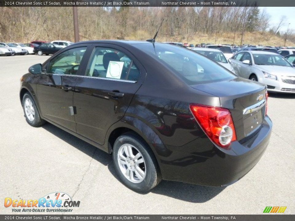 2014 Chevrolet Sonic LT Sedan Mocha Bronze Metallic / Jet Black/Dark Titanium Photo #7
