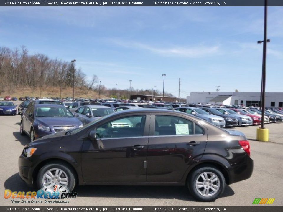 2014 Chevrolet Sonic LT Sedan Mocha Bronze Metallic / Jet Black/Dark Titanium Photo #8
