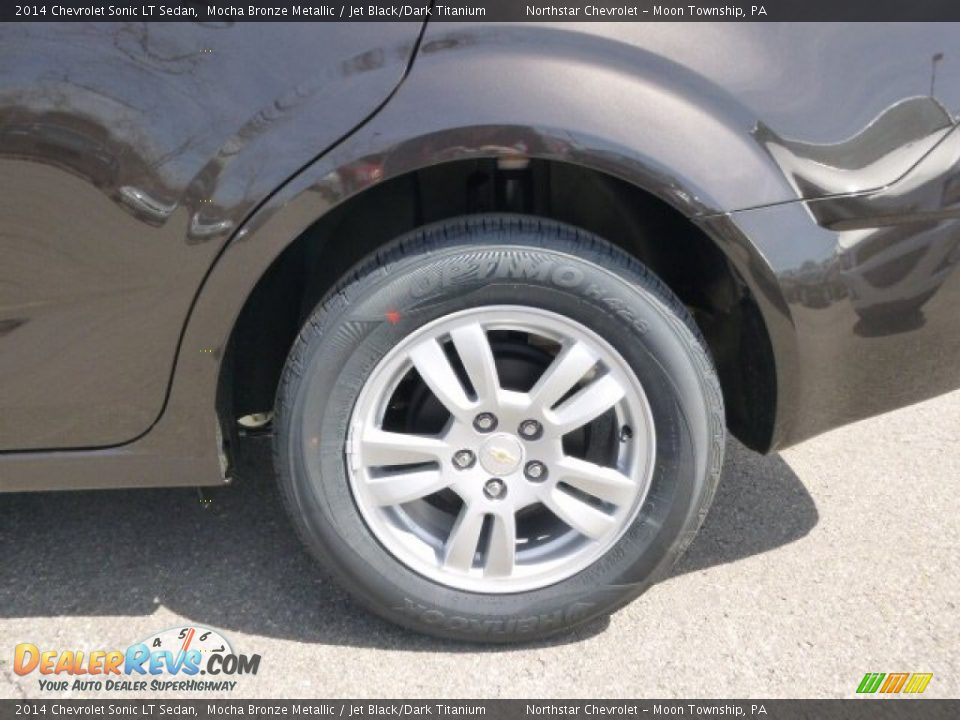 2014 Chevrolet Sonic LT Sedan Mocha Bronze Metallic / Jet Black/Dark Titanium Photo #9