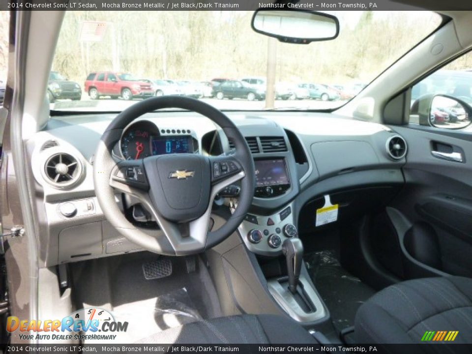 2014 Chevrolet Sonic LT Sedan Mocha Bronze Metallic / Jet Black/Dark Titanium Photo #14
