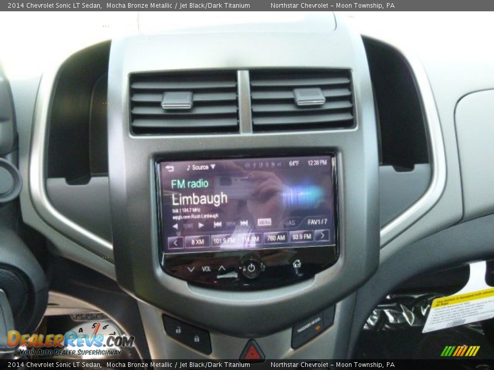 2014 Chevrolet Sonic LT Sedan Mocha Bronze Metallic / Jet Black/Dark Titanium Photo #15