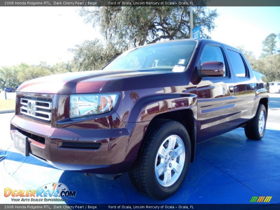 2008 Honda Ridgeline RTL Dark Cherry Pearl / Beige Photo #1