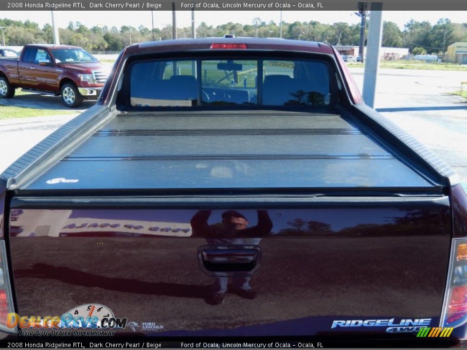 2008 Honda Ridgeline RTL Dark Cherry Pearl / Beige Photo #5