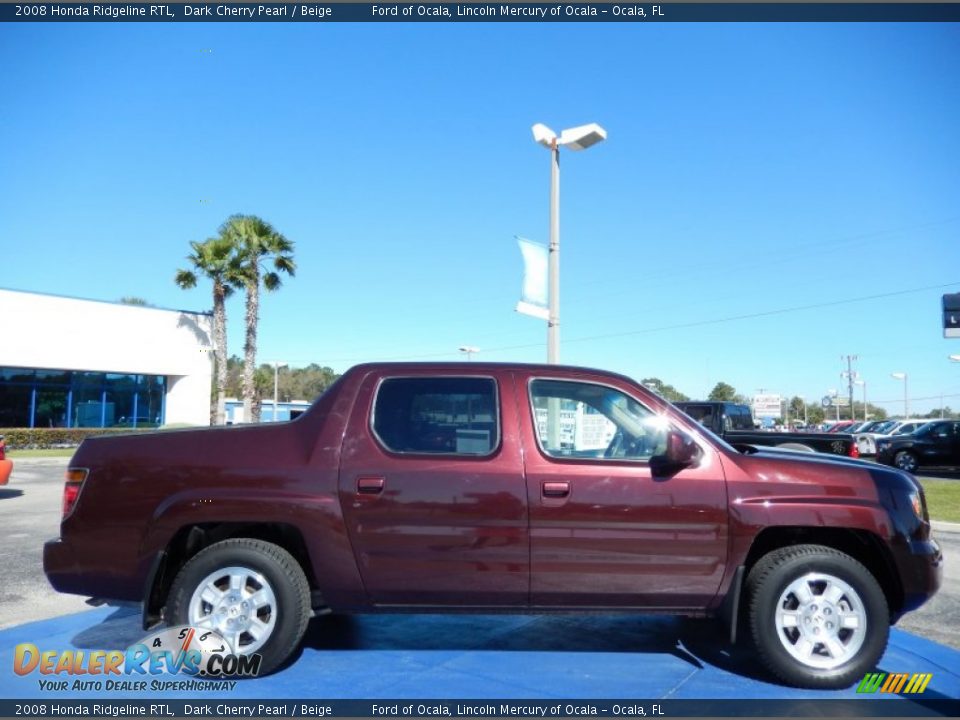 Dark Cherry Pearl 2008 Honda Ridgeline RTL Photo #8