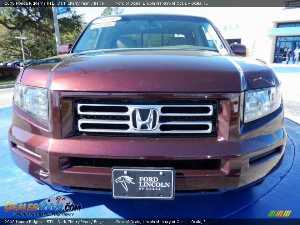 2008 Honda Ridgeline RTL Dark Cherry Pearl / Beige Photo #10