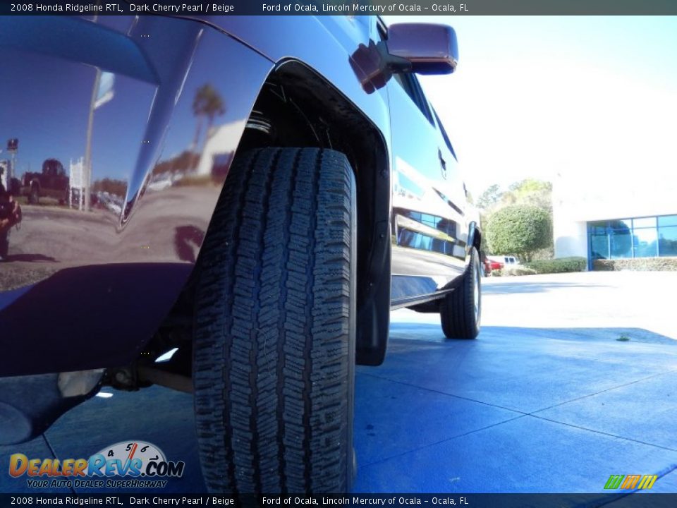 2008 Honda Ridgeline RTL Dark Cherry Pearl / Beige Photo #12