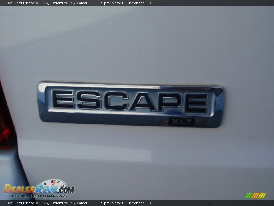 2009 Ford Escape XLT V6 Oxford White / Camel Photo #16