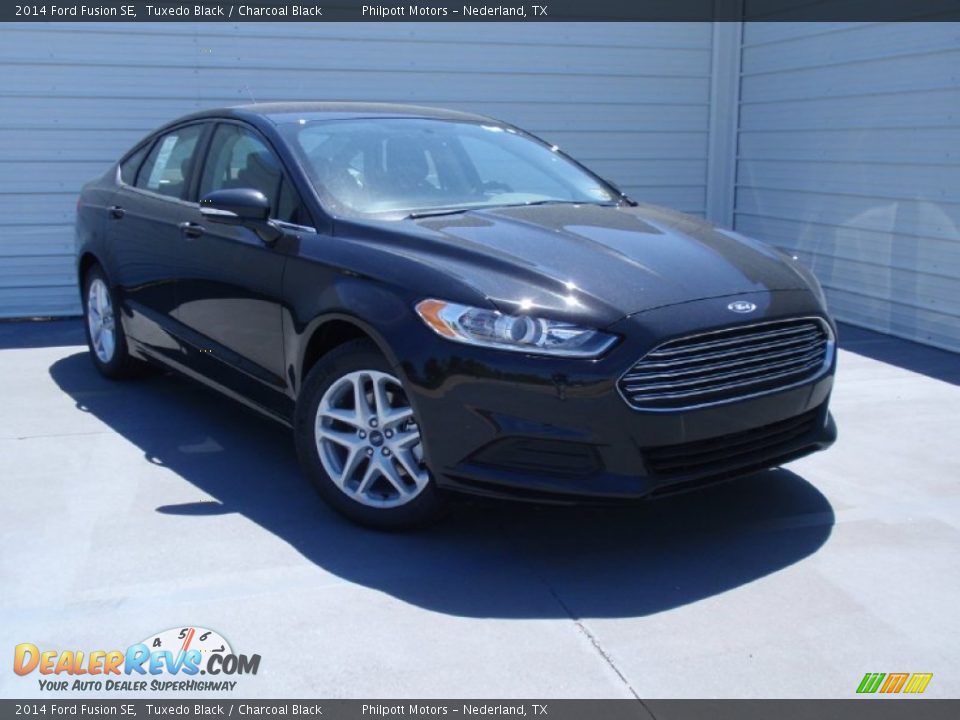 2014 Ford Fusion SE Tuxedo Black / Charcoal Black Photo #1