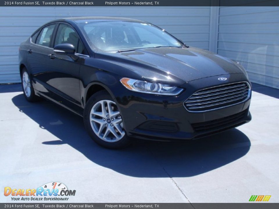 2014 Ford Fusion SE Tuxedo Black / Charcoal Black Photo #2