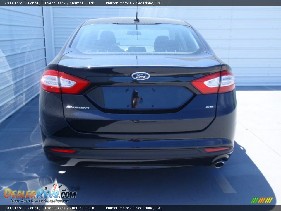 2014 Ford Fusion SE Tuxedo Black / Charcoal Black Photo #5