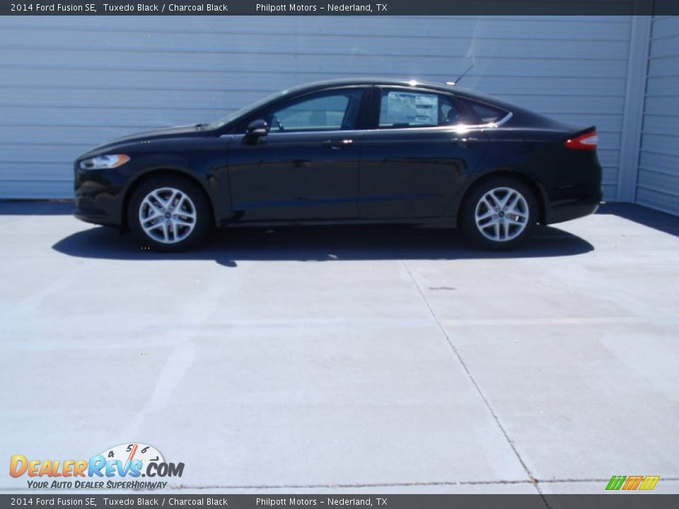 2014 Ford Fusion SE Tuxedo Black / Charcoal Black Photo #6
