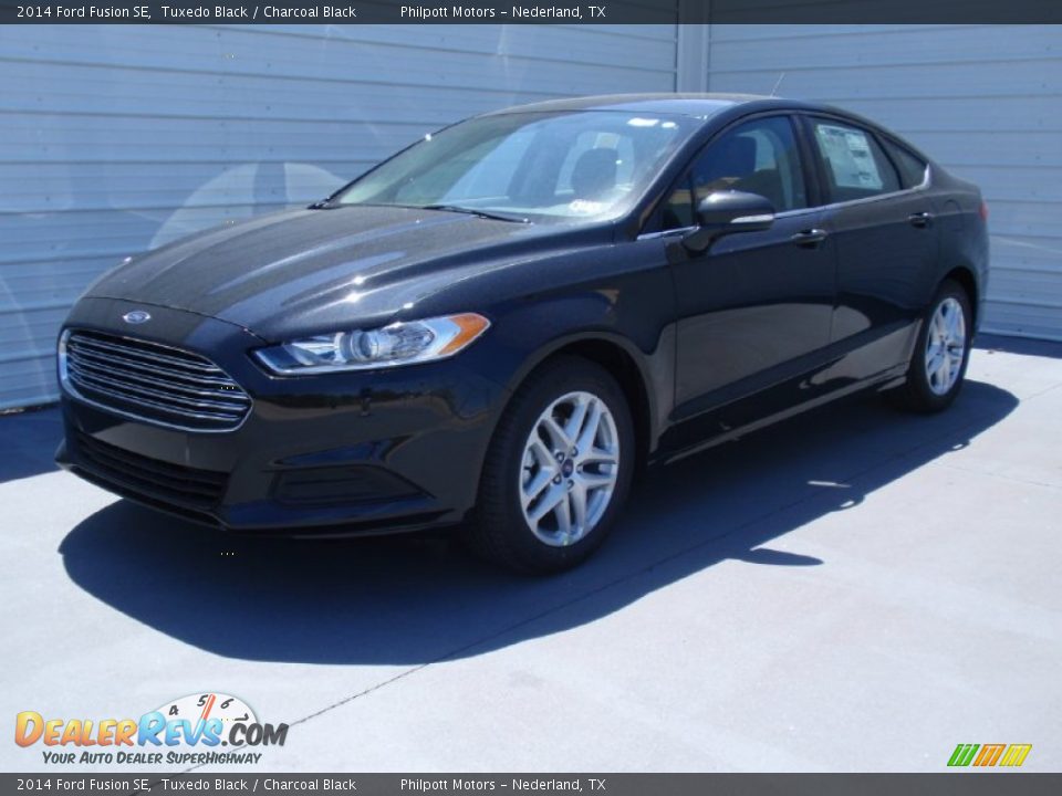 2014 Ford Fusion SE Tuxedo Black / Charcoal Black Photo #7