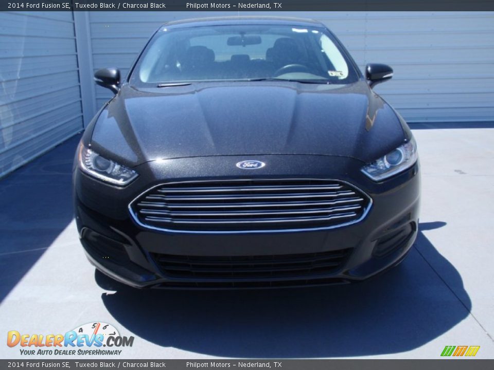 2014 Ford Fusion SE Tuxedo Black / Charcoal Black Photo #8