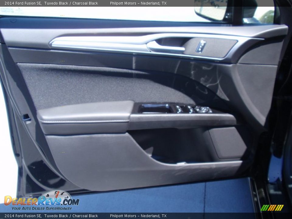2014 Ford Fusion SE Tuxedo Black / Charcoal Black Photo #23