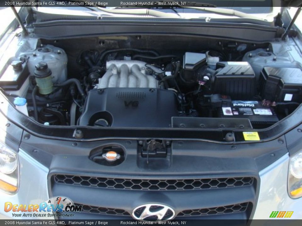 2008 Hyundai Santa Fe GLS 4WD Platinum Sage / Beige Photo #26