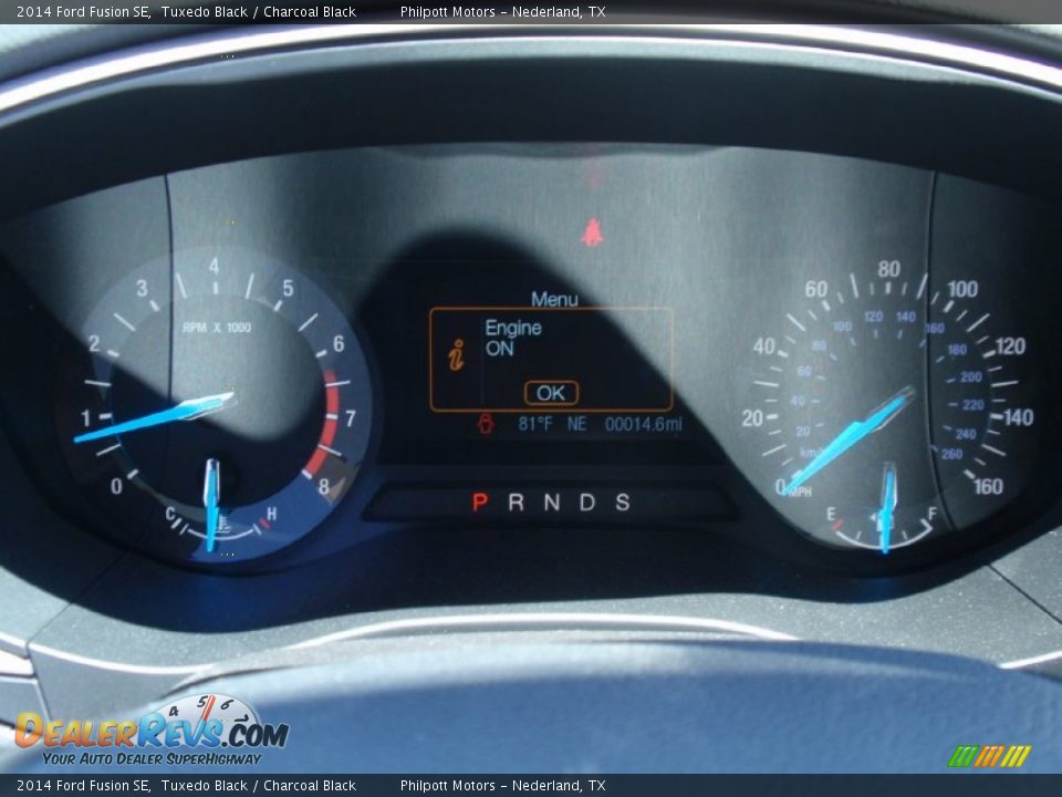 2014 Ford Fusion SE Tuxedo Black / Charcoal Black Photo #31