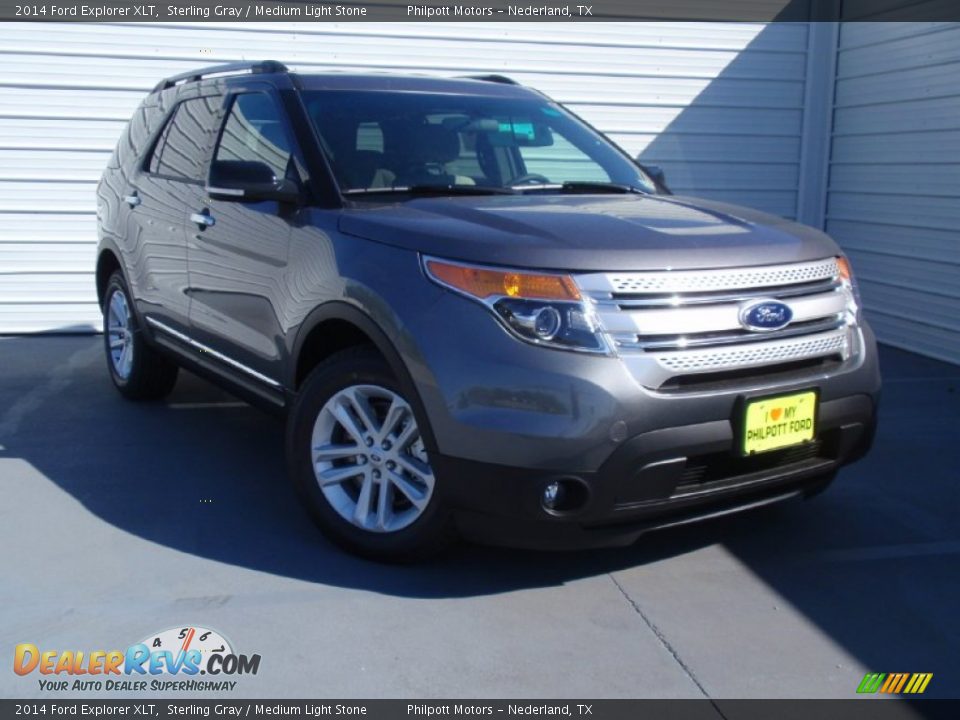 2014 Ford Explorer XLT Sterling Gray / Medium Light Stone Photo #2