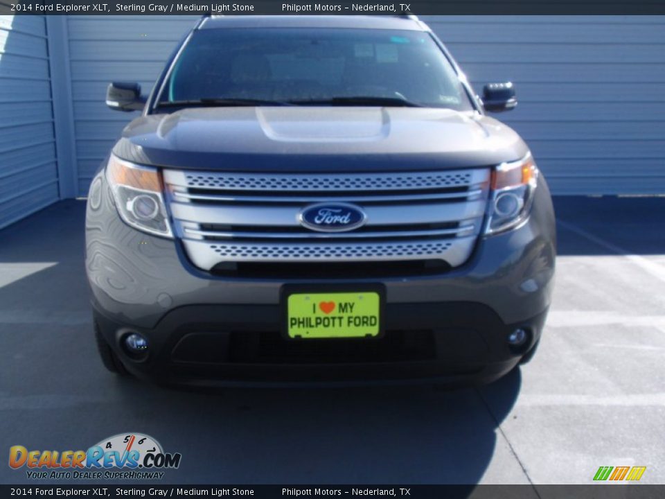 2014 Ford Explorer XLT Sterling Gray / Medium Light Stone Photo #8