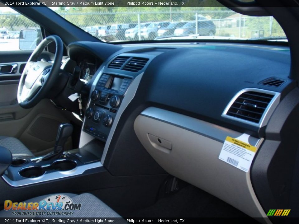 2014 Ford Explorer XLT Sterling Gray / Medium Light Stone Photo #18