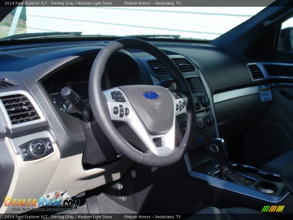 2014 Ford Explorer XLT Sterling Gray / Medium Light Stone Photo #27