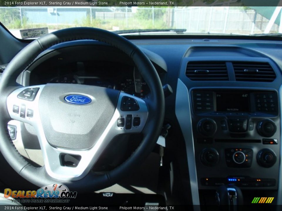 2014 Ford Explorer XLT Sterling Gray / Medium Light Stone Photo #31