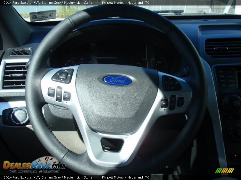 2014 Ford Explorer XLT Sterling Gray / Medium Light Stone Photo #33