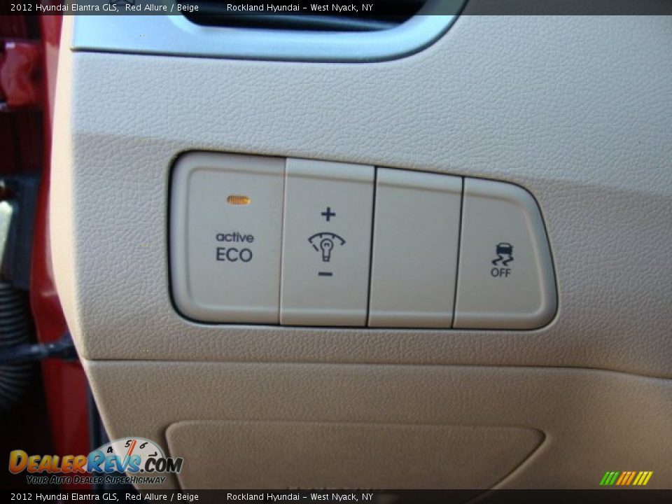 2012 Hyundai Elantra GLS Red Allure / Beige Photo #12