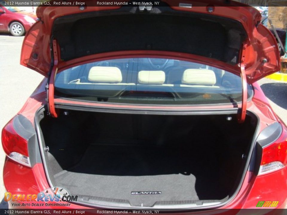2012 Hyundai Elantra GLS Red Allure / Beige Photo #19