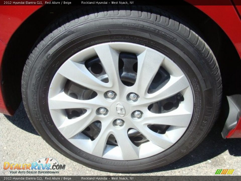 2012 Hyundai Elantra GLS Red Allure / Beige Photo #25