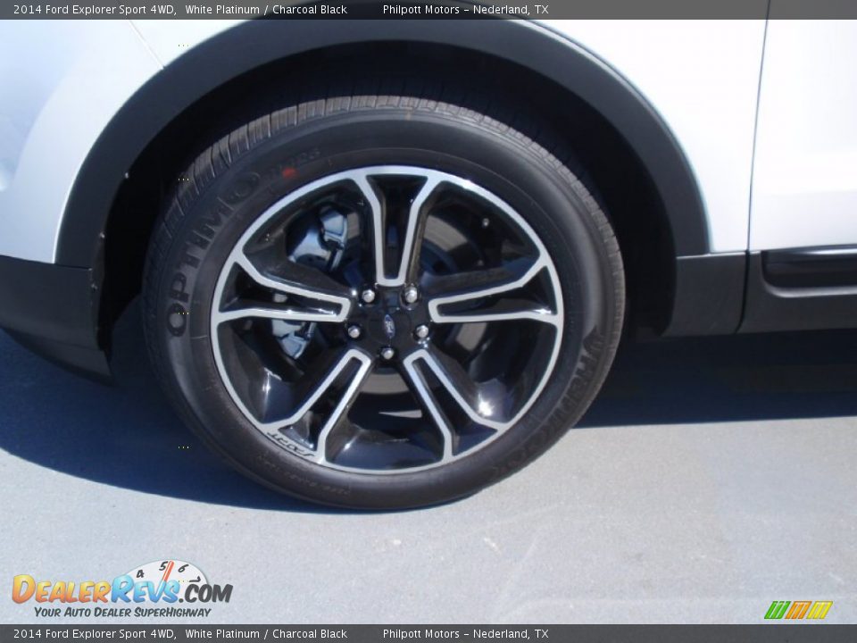 2014 Ford Explorer Sport 4WD White Platinum / Charcoal Black Photo #12