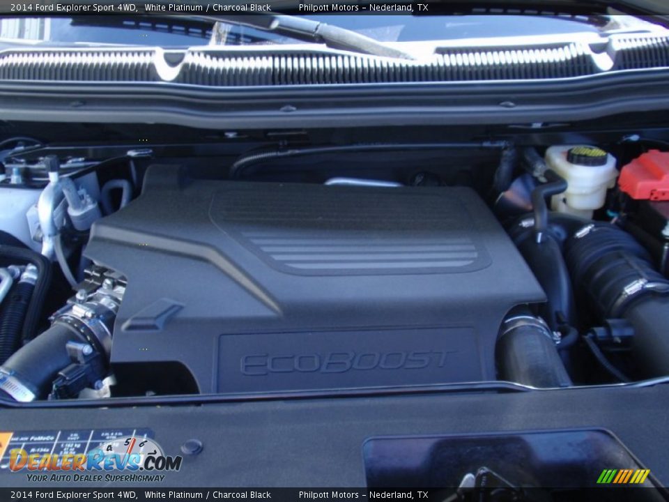 2014 Ford Explorer Sport 4WD White Platinum / Charcoal Black Photo #17