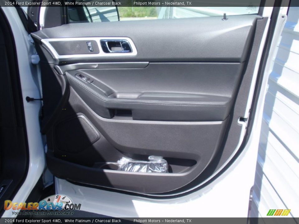 2014 Ford Explorer Sport 4WD White Platinum / Charcoal Black Photo #18