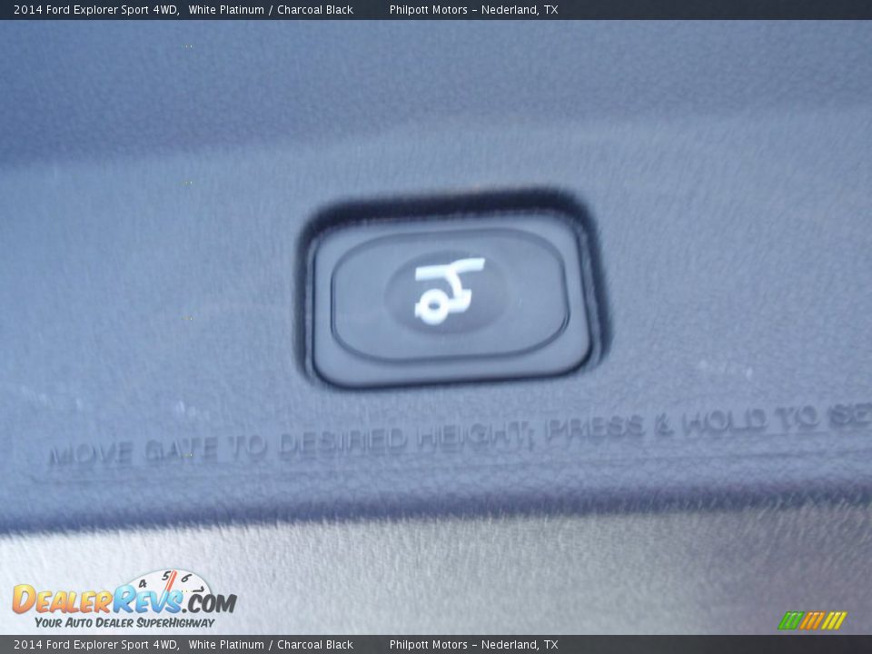 2014 Ford Explorer Sport 4WD White Platinum / Charcoal Black Photo #26