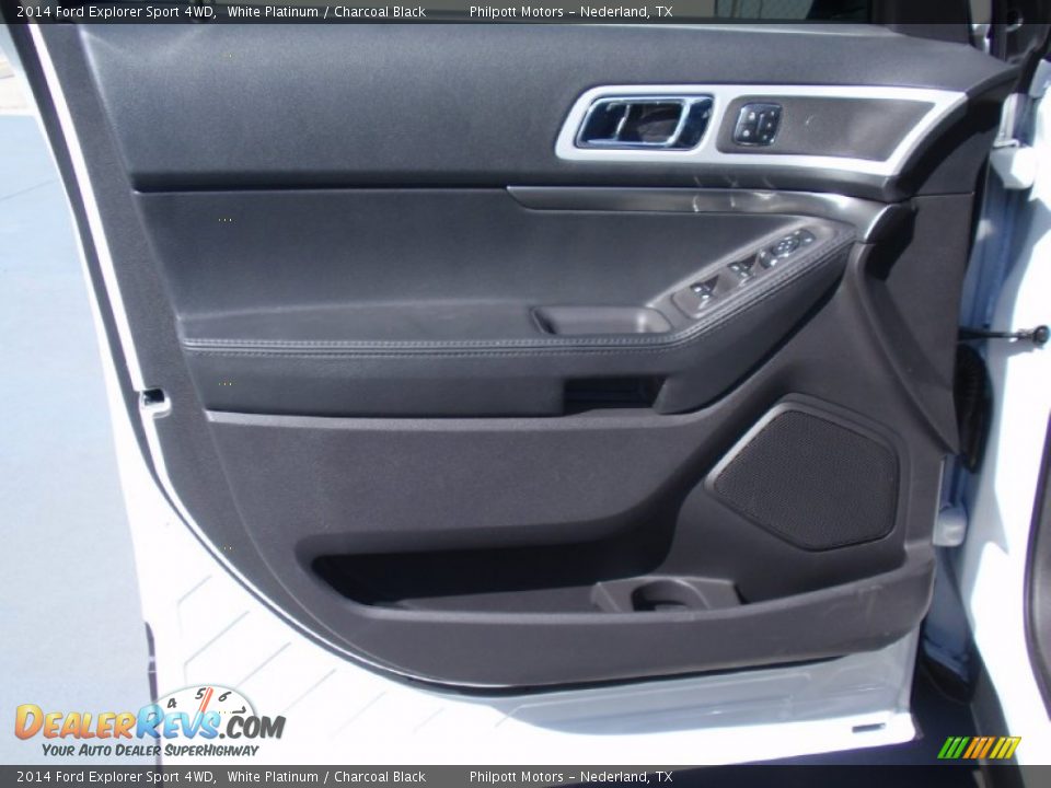 2014 Ford Explorer Sport 4WD White Platinum / Charcoal Black Photo #27